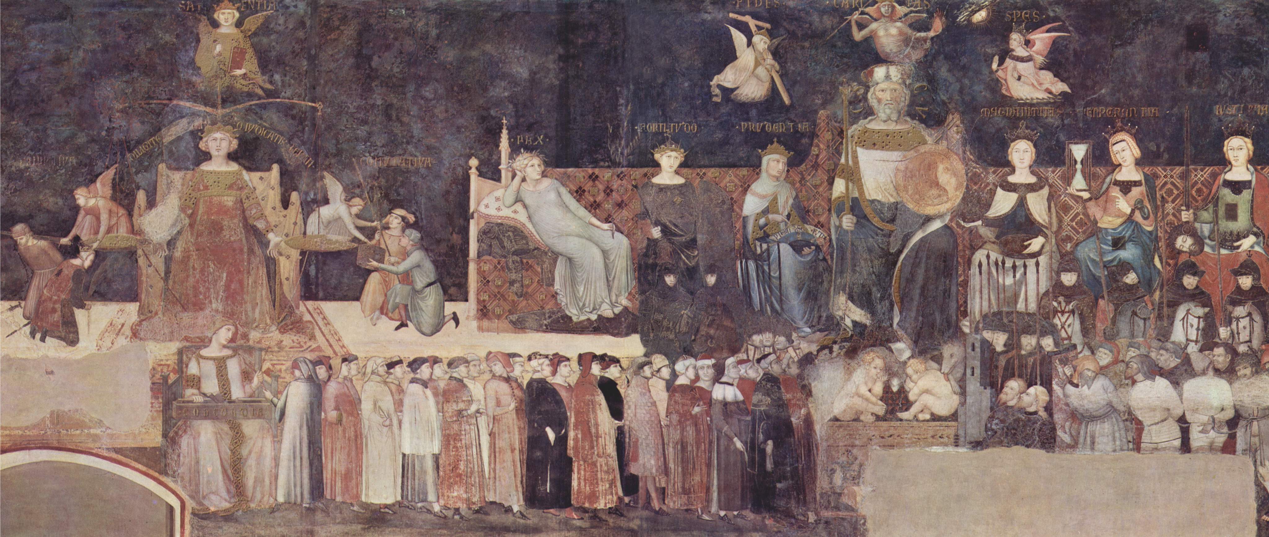 PER VEDERE IL “BUONGOVERNO” BISOGNA ANDARE AL MUSEO. IL CAPOLAVORO DI AMBROGIO LORENZETTI