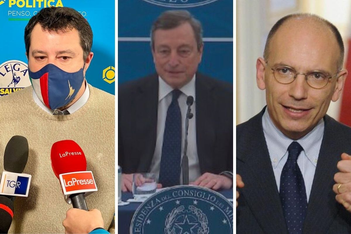 SALVINI LANCIA LA SFIDA SUL QUIRINALE: LA NAZIONE PRIMA DELLA FAZIONE. E IL PD SI TROVA AD AVVERSARE DRAGHI PRESIDENTE DELLA REPUBBLICA